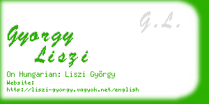 gyorgy liszi business card